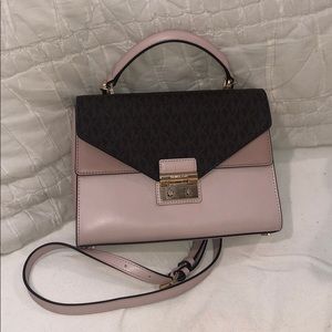 Michael Kors Sloan Color-Block Logo Satchel